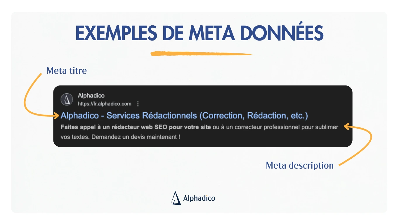exemples-meta-donnees-alphadico Exemples de meta données : meta titre et meta description pour Alphadico dans la SERP Google.